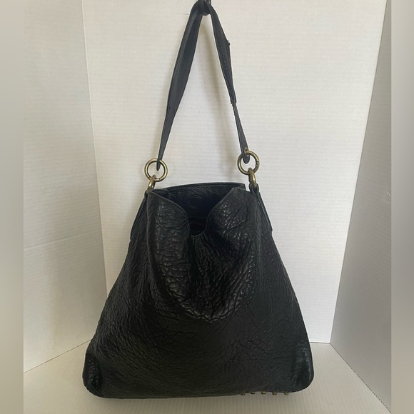 ALEXANDER WANG Darcy black leather studded hobo - Picture 1 of 16